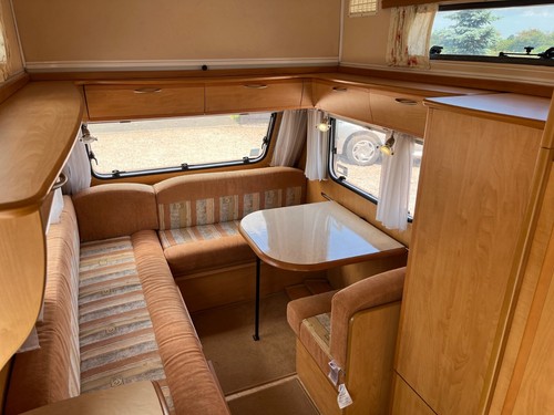 2008 trigano silver 310 vgc 2 berth pop top caravan awning+extras small & light - Picture 10 of 17