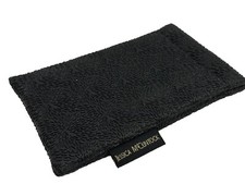 NEW Jessica McClintock Black Squeeze Spring Top Soft Slip In Eyeglasses Case