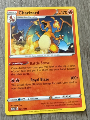 Charizard 001/015 McDonald's 2024 Regular
