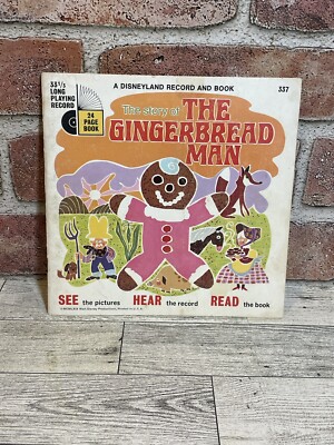 Disneyland ''The Gingerbread Man'' 24 Page Read Along Book and No Record  Disney