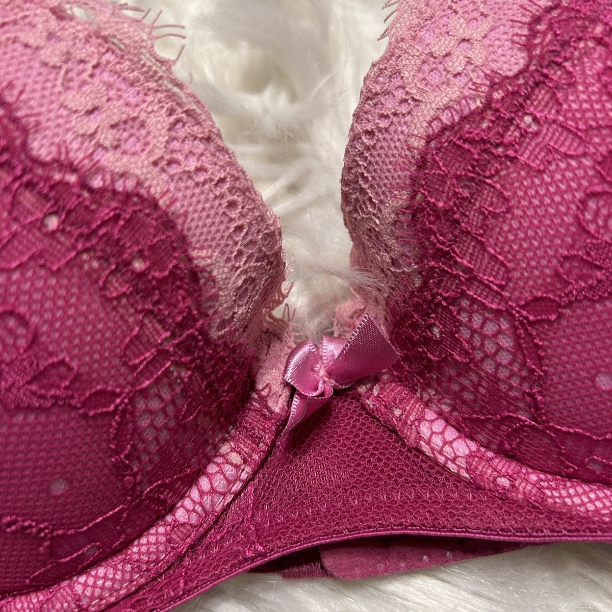 Adore Me 34A Bra Pink Push Up Balconette Underwire Back Closure | eBay