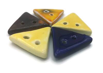 Triangle Jacket Button 5pc 35mm Large Triangle Sewing Buttons, Jumbo Coat Buttons Assorted ...