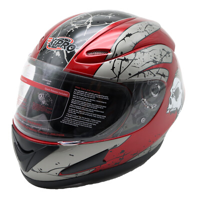 X-PRO Motorcycle Full Face Helmets, DOT ECE R2205 Approved, Adult Helmet, S-XL