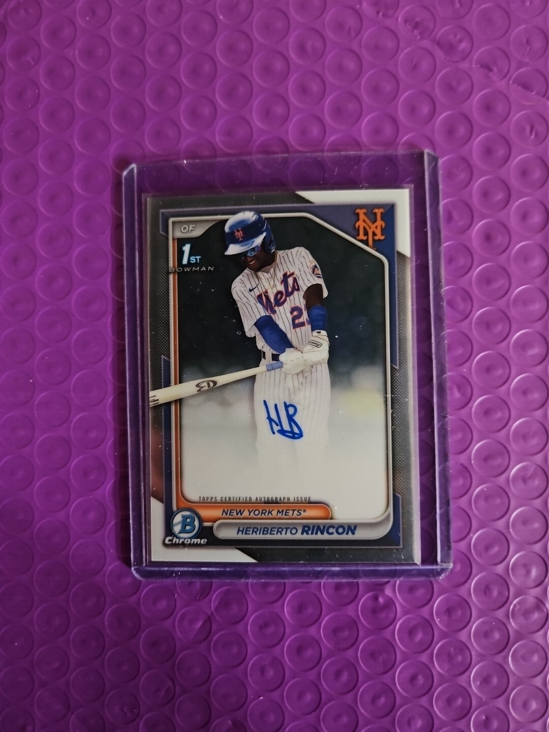 2024 Bowman Chrome #CPA-HR Heriberto Rincon Prospect Auto OTC