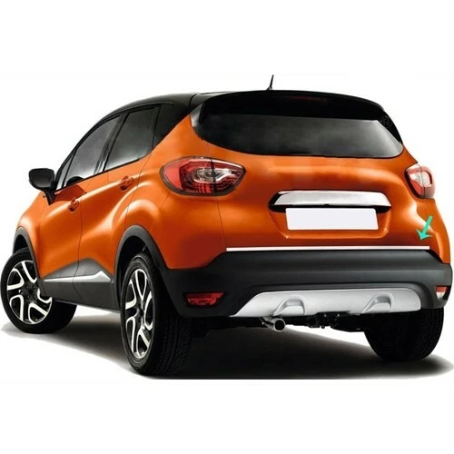 Chrome Rear Trunk Tailgate Lid Molding Trim S.Steel For Renault Captur 2013-2019 - Picture 5 of 5