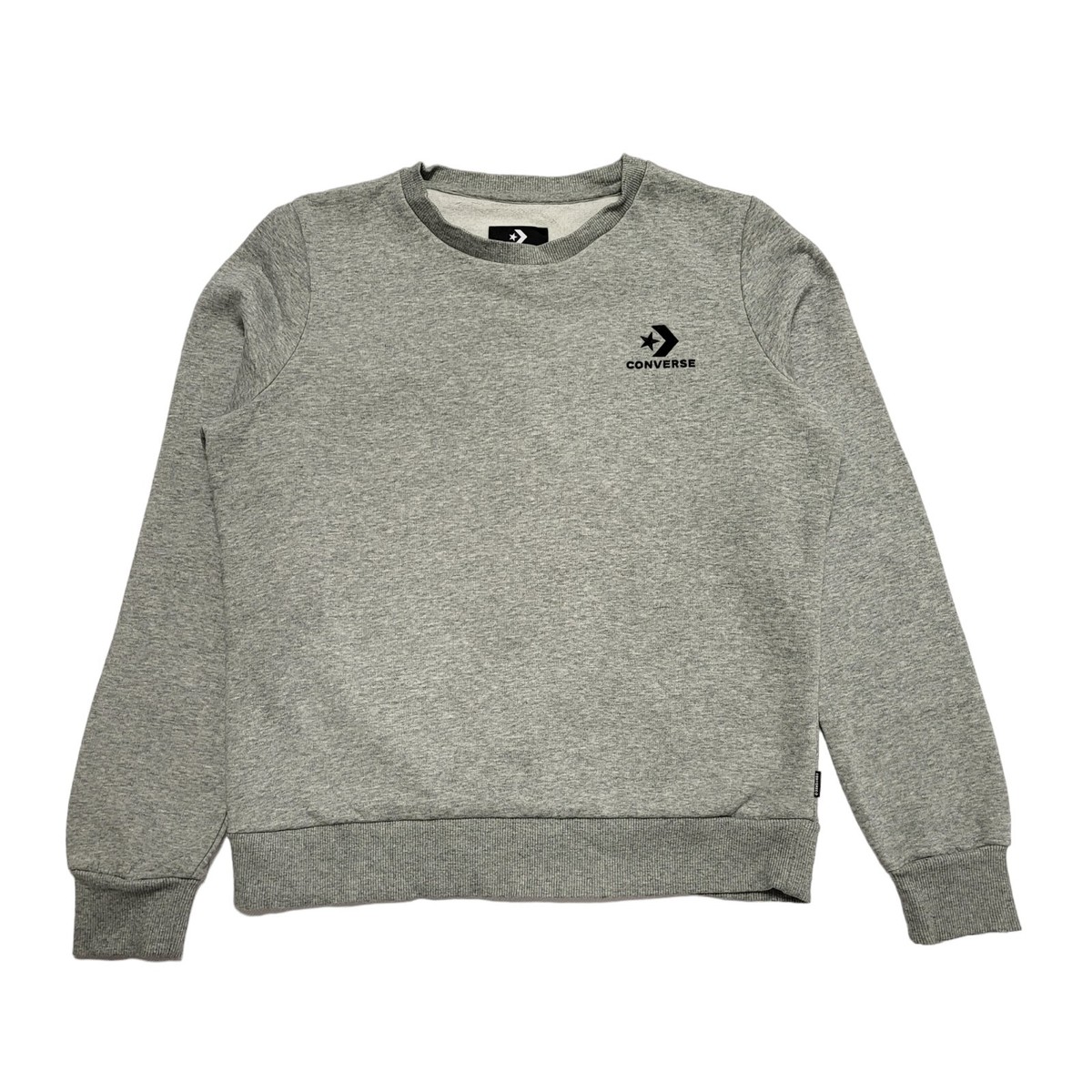 Converse Grey Crew Neck Casual Sports Sweatshirt Uk Men's Medium
