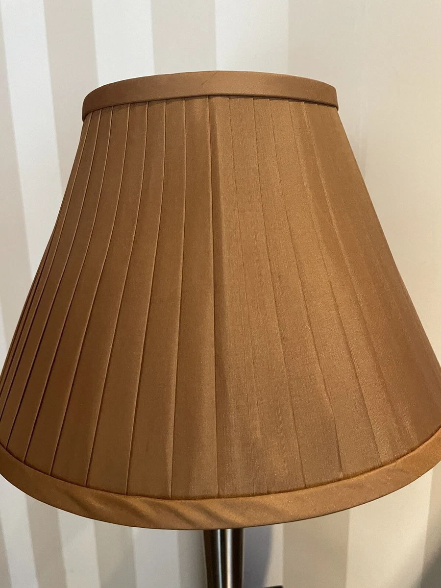 Gold silk lampshade deals