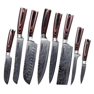 Seido Knives Japanese Master Chef Knife Set, 8-Piece Professional Kitchen Knives