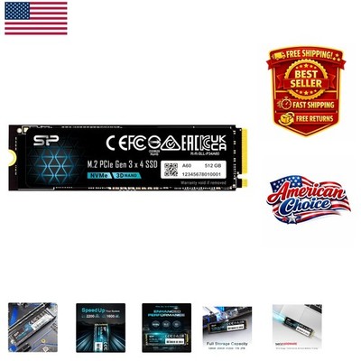 Silicon Power 512GB NVMe M.2 PCIe Gen3x4 SSD - High-Speed Storage Solution