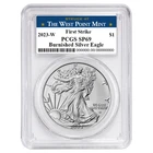 2023-W $1 1-oz Burnished American Silver Eagle PCGS SP69 FS West Point Label