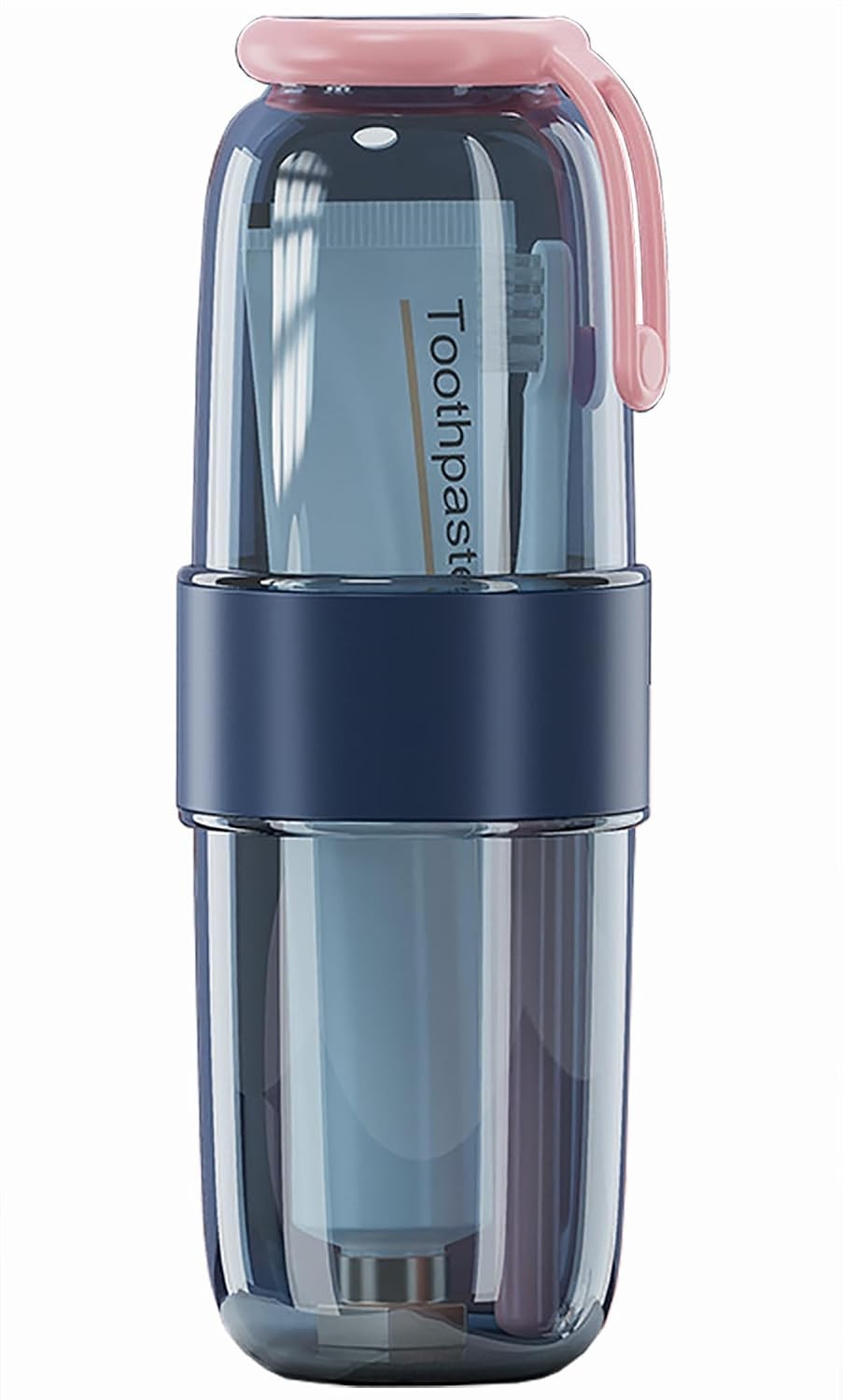 Portable Travel Toothbrush Holder Case Cup with Lid for Camping School