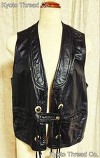 Vintage 70s Deerskin Trading Post Leather Vest Rare