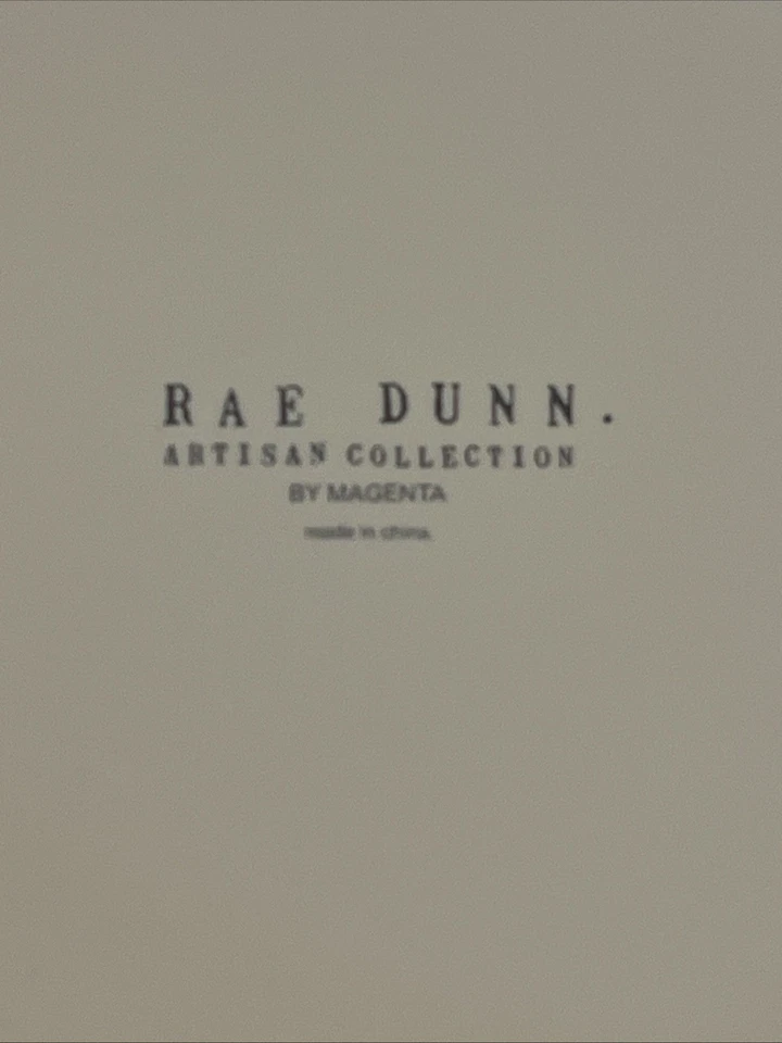 Rae Dunn BARK Dog Bowl Blue Inside Ceramic Pet Dish 2.5” Tall Farmhouse Decor - Image 2 of 2