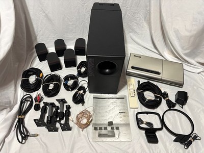 Bose Lifestyle 5 / 800 Audio System - Subwoofer  5 Cube Speakers, Remote. works