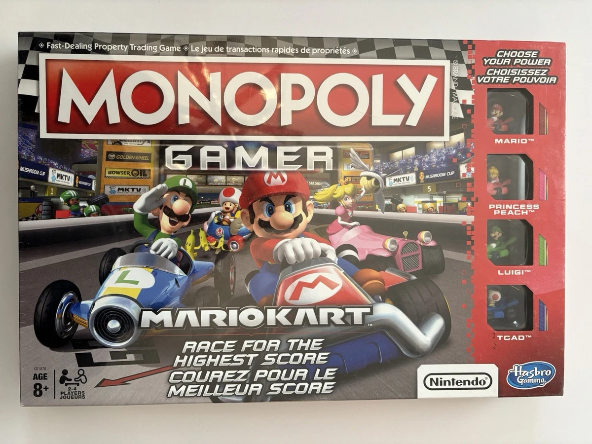 Monopoly Mario Movie Hasbro Monopoly Edición Película Super Mario Bros | Juego De Mesa Con Figura De Bowser, Ideal Para Niños Y Fans Juego De Mesa Coleccionable Temático