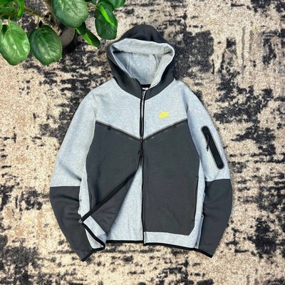 Nike Tech Fleece Zip Up Drill Hoodie Gray Size M