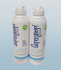 SUPERGOOP PLAY 100 MINERAL SUNSCREEN MIST W/ MARIGOLD EXTRACT SPF 30 6 OZ 2PCS