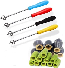 4 Pcs Zucchini Squash Cucumber Corer Vegetable Corers Drill Stainless Steel Core
