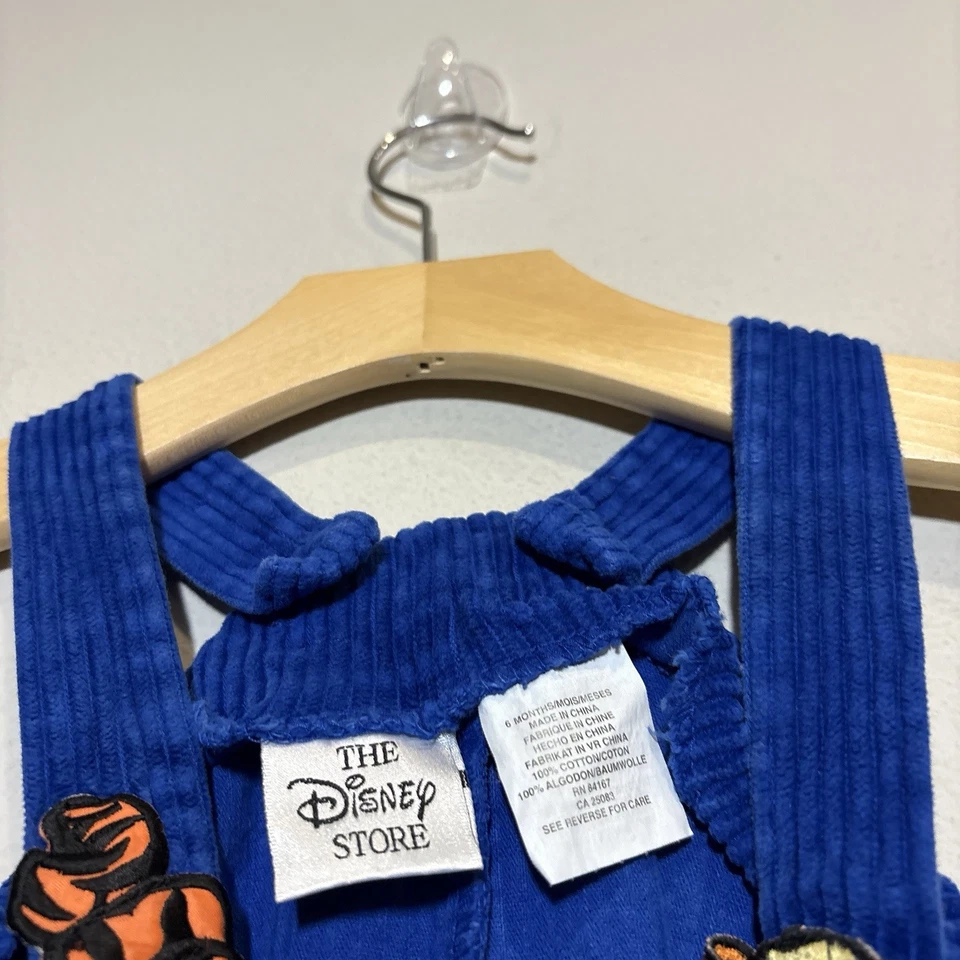 Vintage Winnie The Pooh And Tigger Womens Overalls Corduroy Bibs 6 Months 90s - Image 4 of 4