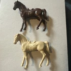Vintage? / Tonka / Plastic Horses with Saddles