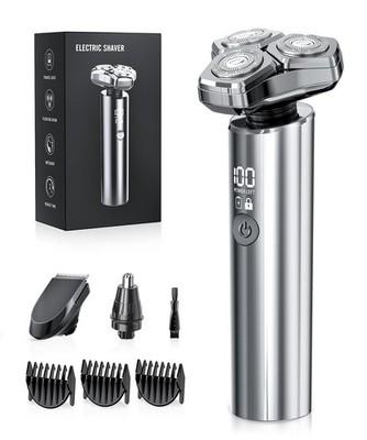 Electric Razor for Men，10,000RPM High-Speed Motor, IPX8 Waterproof, 𝐔𝐩𝐠𝐫?...