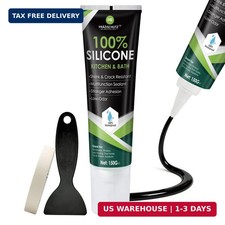 RTV Silicone Sealant - 100 Silicone, Waterproof, Strong Adhesion, Flexible Du