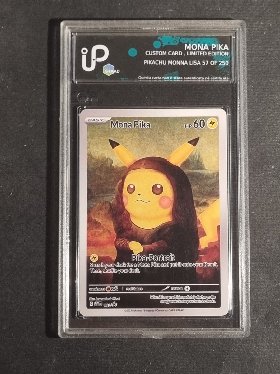 POKEMON - MONA PIKA - GRADED CARD - PIKACHU -NO PSA BGS - LIMITED