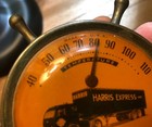 Vintage Antique Tractor Trailer Tin Litho Non Porcelain Thermometer Sign Gas Oil — photo 9