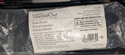 Pampered Chef Zester Scorer Lemon Lime Citrus Orange # 1134 - New Sealed