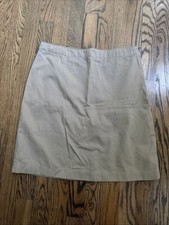 Lands End Girls 14 Khaki Adjustable Waist Skort