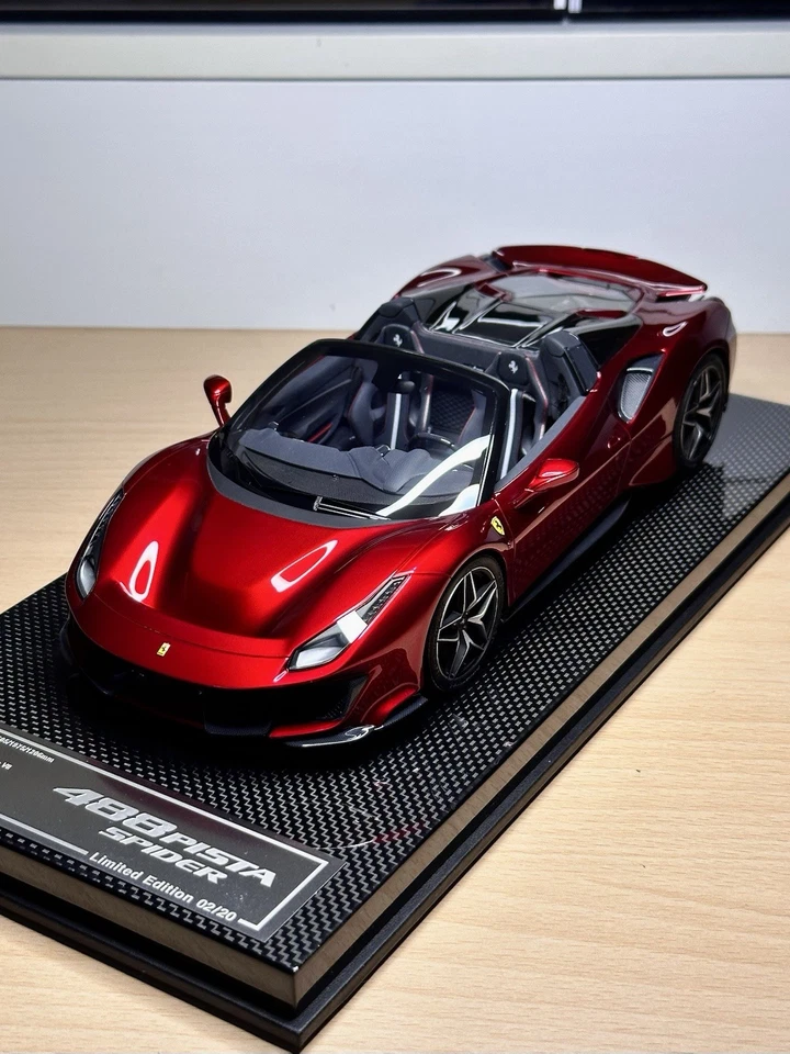 Ferrari 488 Pista Spider 1:18 Dino Model DM (no BBR, MR, Ivy, DG, Autoart, HWE) - Immagine 2 di 4