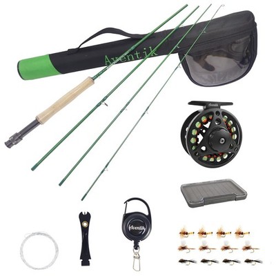 Fly Fishing Riverbend Series Lightweight Fly Fishing Rod and Reel Combo with ...