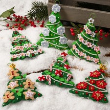 Festival of Trees - 89662E Bucilla Felt Christmas Ornament Kit DIY