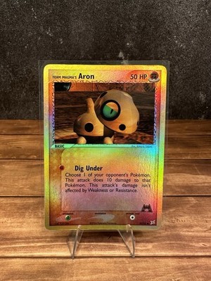 Team Magma's Aron 59/95 Reverse Holo Pokemon TCG