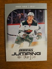2024-25 Upper Deck Credentials Jumping on the Ice Brock Faber Card #JI-BF