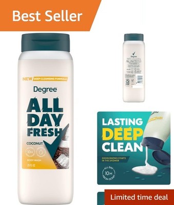 All Day Fresh Coconut Body Wash - Deep Cleansing Gel, 20 oz, Hydrating & Scented
