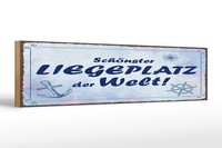 Holzschild Spruch 46X10 Cm SchöNster Liegeplatz Der Welt Deko Schild