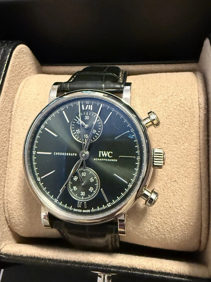 IWC Portifino Chronograph Steel Green Dial 39mm Automatic Men’s Watch IW391405 - Image 2 of 4