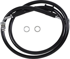 Drag Specialties 1741-5799 Extended Stainless Steel Front Brake Line Kit Plus...