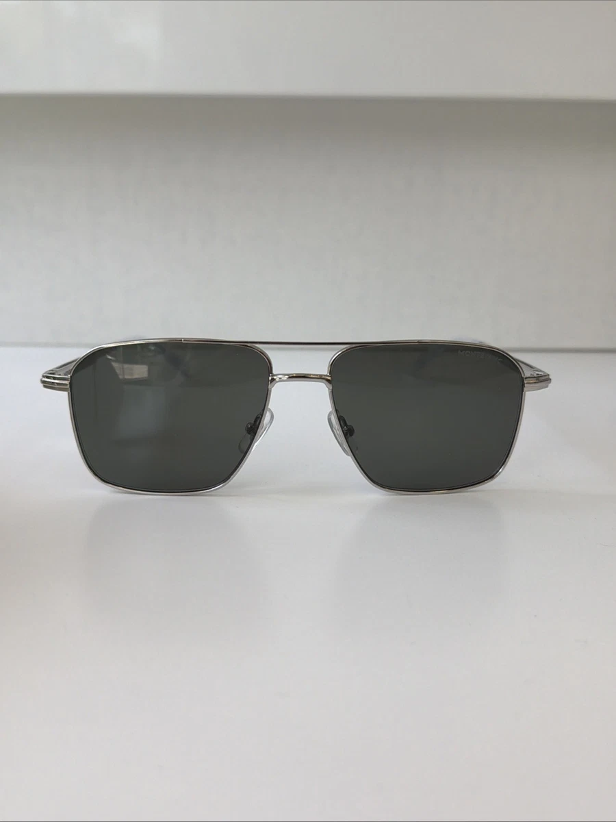 Montblanc Aviator Silver Sunglasses for Men for sale | eBay display picture 1