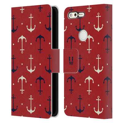 HEAD CASE DESIGNS MARINE PATTERNS 1 LEATHER BOOK WALLET CASE FOR GOOGLE PHONES