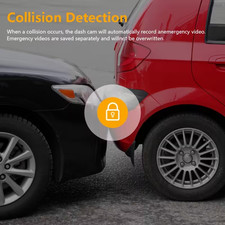 1080P Car Dash Cam with Night Vision, Loop Recording, 1.6  IPS Screen