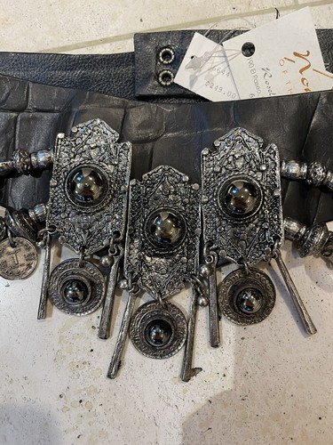 Vintage Nomads Of The Desert Croc Leather Belt, Women’s XL, Unique - Picture 5 of 12