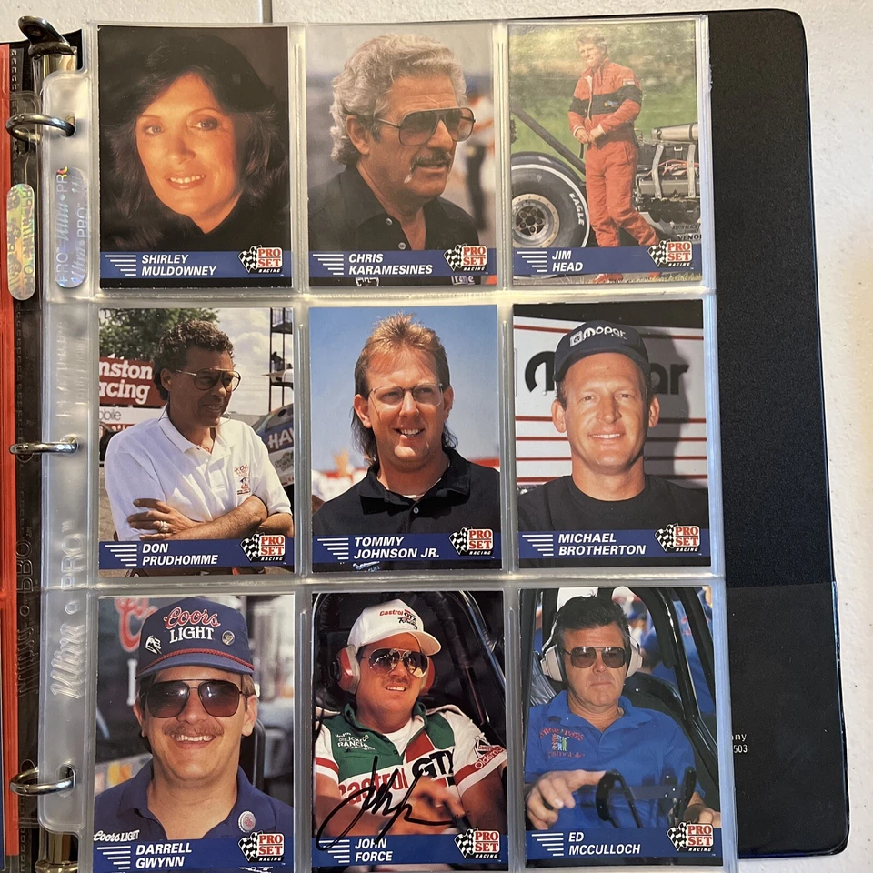 1991 Pro Set NHRA Winston Drag Racing 130 Card Set 2 John Force Autograph Cards! - Image 4 of 4