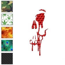 Skull Zombie Blood, Vinyl Decal Sticker, 40 Patterns  3 Sizes, 772