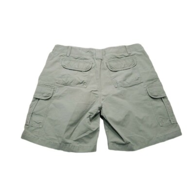 LL Bean Allagash Cargo Shorts Men's 44x10 Natural Fit Green