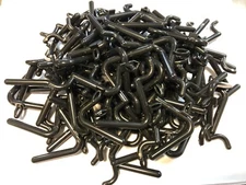Plastic Pegboard Hooks L-Hooks for peg boards 100 pieces MADE IN USA