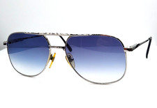 Vintage Firenza Trophy Gunmetal Pilot Metal Sunglasses Hong Kong W/NEW LENSES