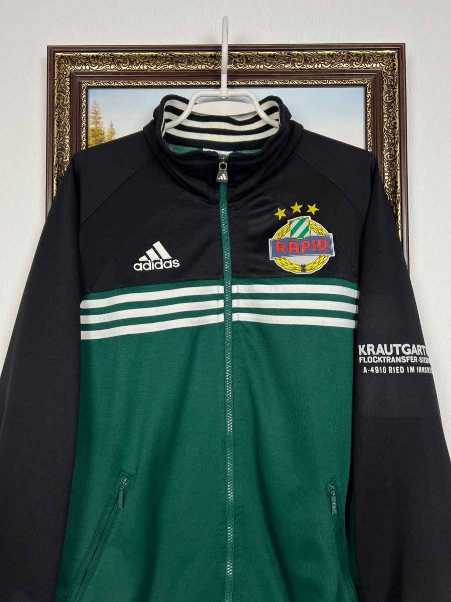 Vintage 90's Adidas SK Rapid Wien Football Jacket Soccer Track Top
