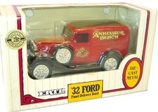 NIB ERTL ANHEUSER BUSH 1932 FORD PANEL DELIVERY DIE CAST METAL LOCKING BANK 1/25